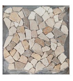 Crazy Pave Mosaic Mix Travertine