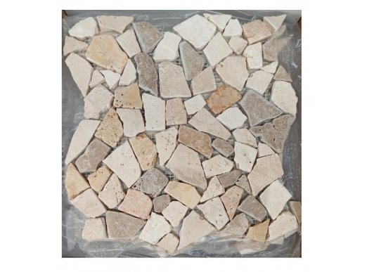 Crazy Pave Mosaic Mix Travertine